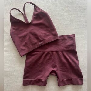 Set Active bike shorts & top